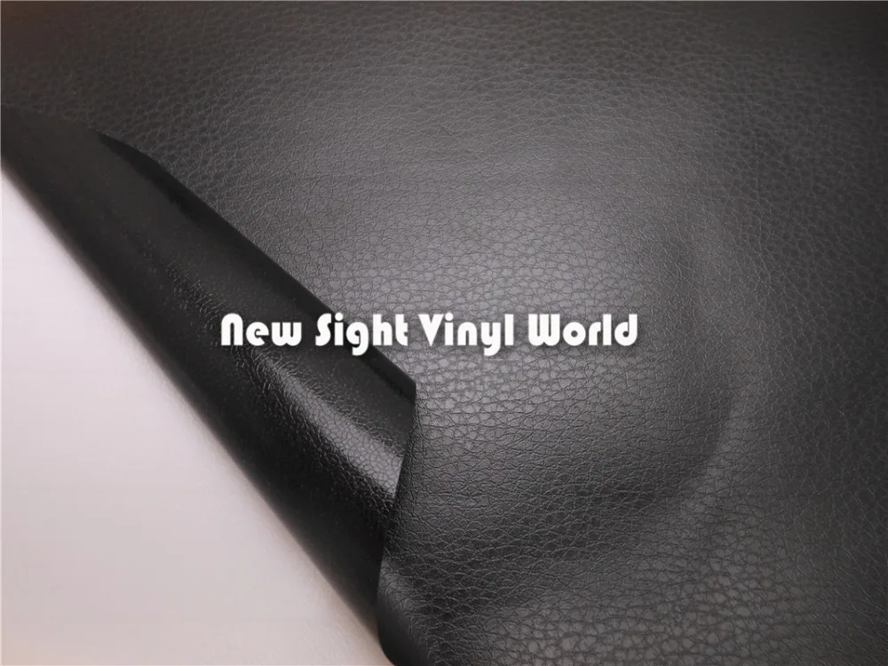 US $215.25 Black Leather Vinyl Wrap Leather Pattern PVC Adhesive Vinyl Film Stickers Car Internal Decoration Size15230mRoll