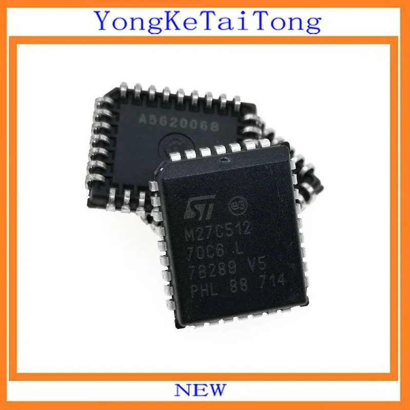 10PCS/LOT M27C512 70C6 M27C512 70 27C512 PLCC32-in Integrated Circuits ...