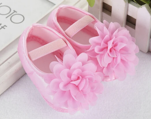 Новейшая детская обувь принцессы для маленьких девочек; нескользящая обувь для малышей с мягкой подошвой; 0-18m CP - Цвет: Розовый