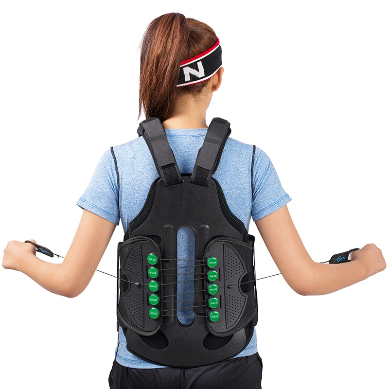 Pull String Thorax Lumbar Sacrum Orthosis Back Braces Supports Waist