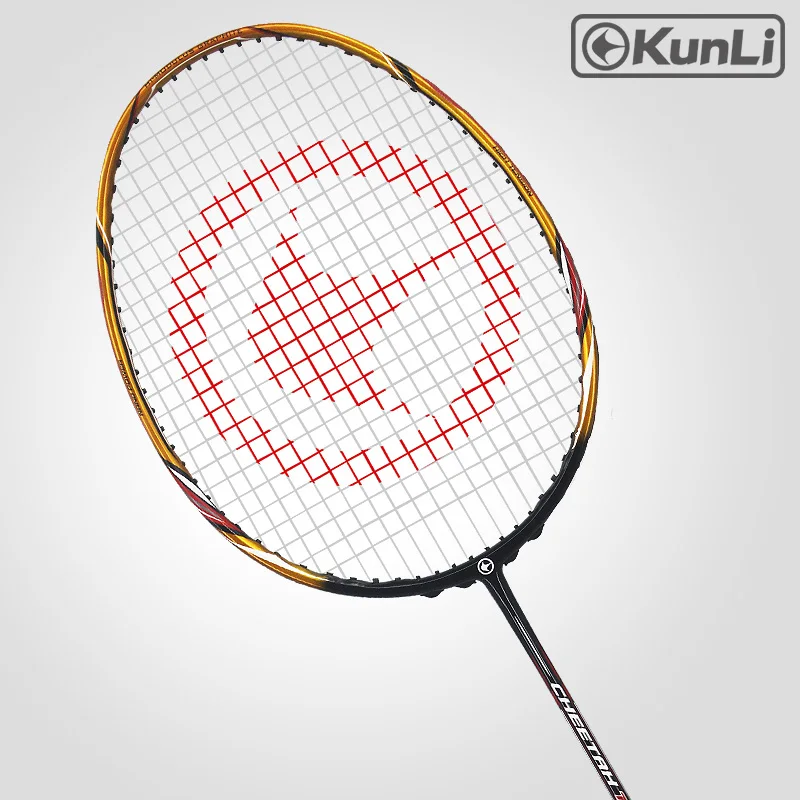

original KUNLI official badminton racket 4u 82g cheetah T9 full carbon professional Ultra light maxspeed for Doubles player