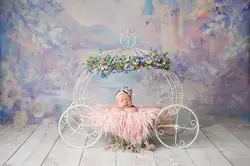 Fantasyland художественная карета-тыква для фотосъемки новорожденных реквизит для детской студийной съемки маленькая кровать принцесса bebe