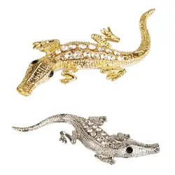 Блестящие Тюнинг автомобилей металла с алмазным Крокодил золотой крокодил Наклейки тюнинг автомобилей Розничная упаковка