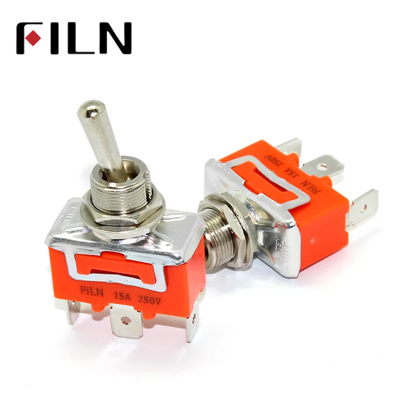 Hot sale 1122 Toggle switch SPDT ON ON 3 feet 15A 250V Rocker toggle switch