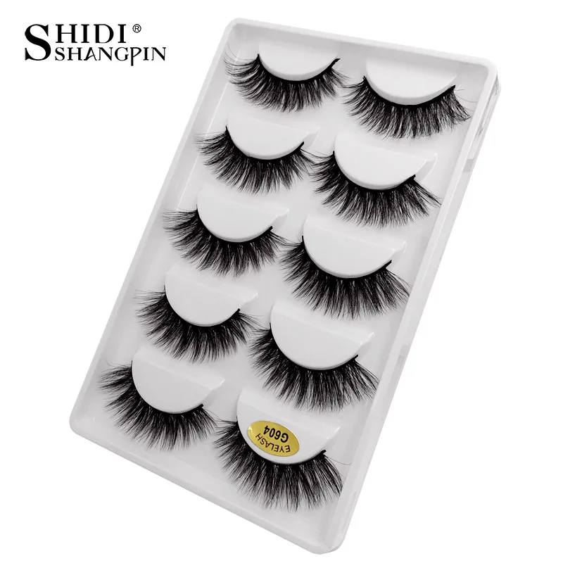 LANJINGLIN 5 pairs strip lashes 3d mink false eyelashes hand made makeup natural long fake lashes volume mink eyelashes G6 LANJINGLIN 5 pairs strip lashes 3d mink false eyelashes hand made makeup natural long fake lashes volume mink eyelashes G6