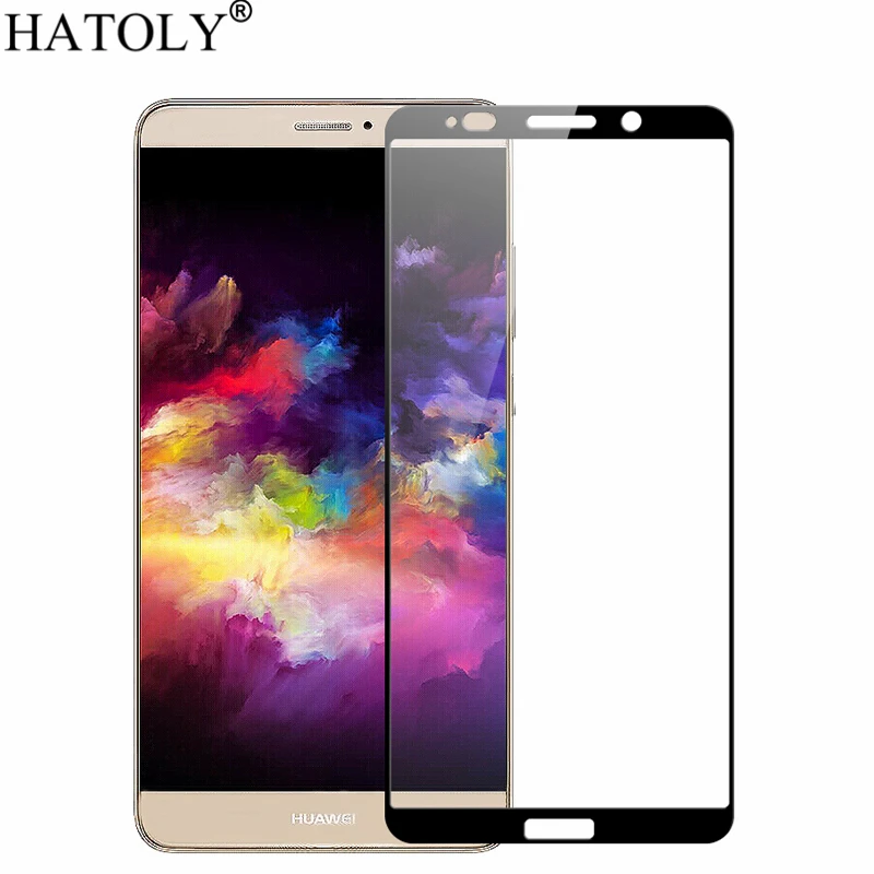 

2PCS Tempered Glass For Huawei Mate 10 Pro Screen Protector Full Cover for Huawei Mate 10 Pro 3D Curved Edge HD Toughened Film<