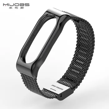 

Metal Strap for Xiaomi Mi Band 2 Screwless Stainless Steel Bracelet for MiBand 2 Smart Band Replace Accessories For Mi Band 2