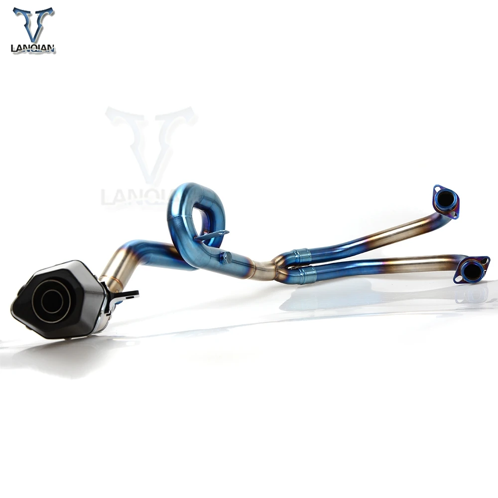 Exhaust Pipe Muffler Mid Pipe For Yamaha YZF-R3 YZFR3 2014 2015 2016 Motorcycle Full Exhaust System Mid Link Pipe