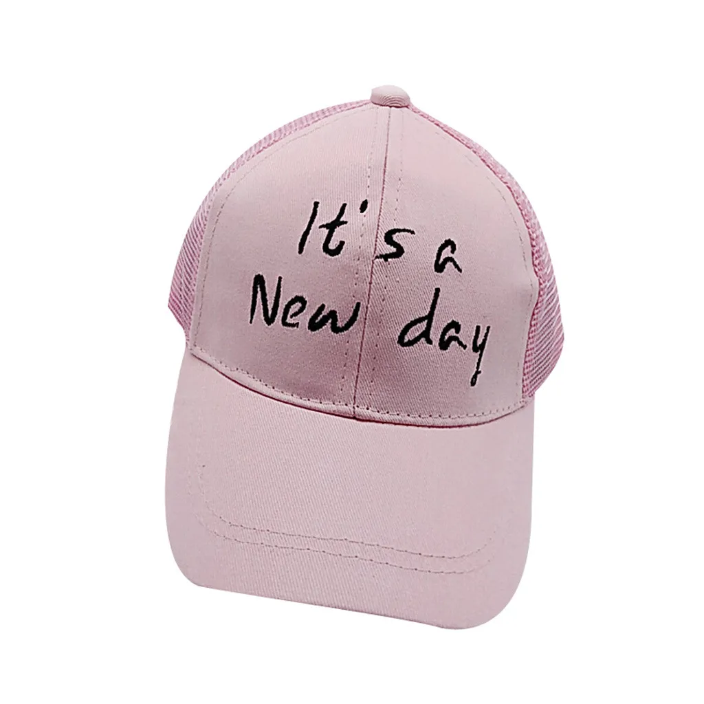 Детские головные уборы для малышей, для девочек и мальчиков, с надписями, сетчатая, дышащая, удобная, летняя, Солнцезащитная шляпа, Спортивная, бейсбольная кепка для детей, кепка s