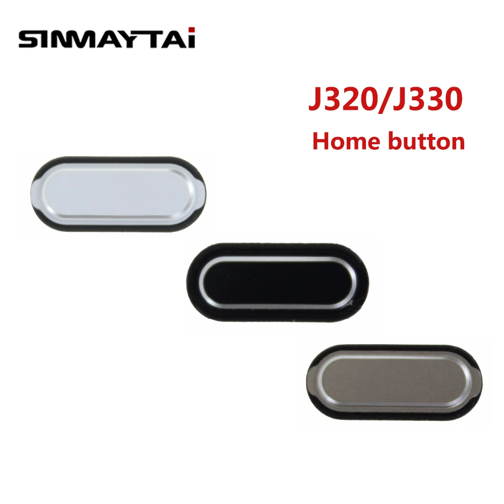 Высокое качество кнопка для дома J330 Samsung Galaxy J3 (2016) J320 J320F замена ключа черный белый
