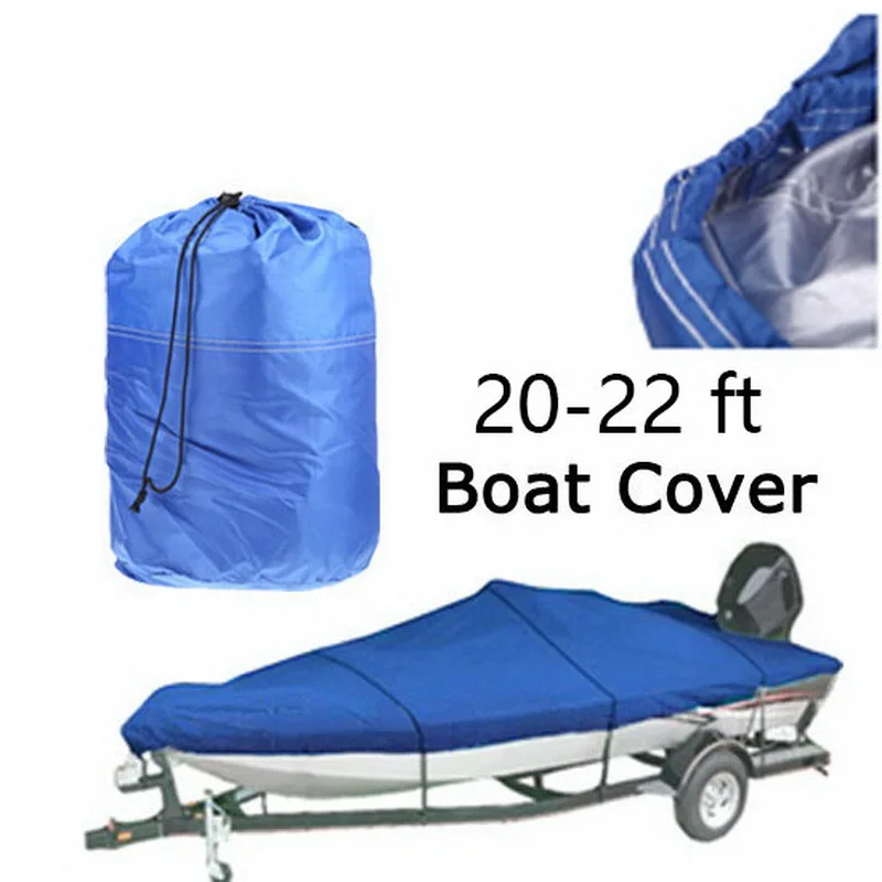 Чехлы для лодки 210D Оксфорд v-образная скорость Чехлы для лодки 20-22ft высокое качество предотвратить УФ Sunproof Водонепроницаемый синий