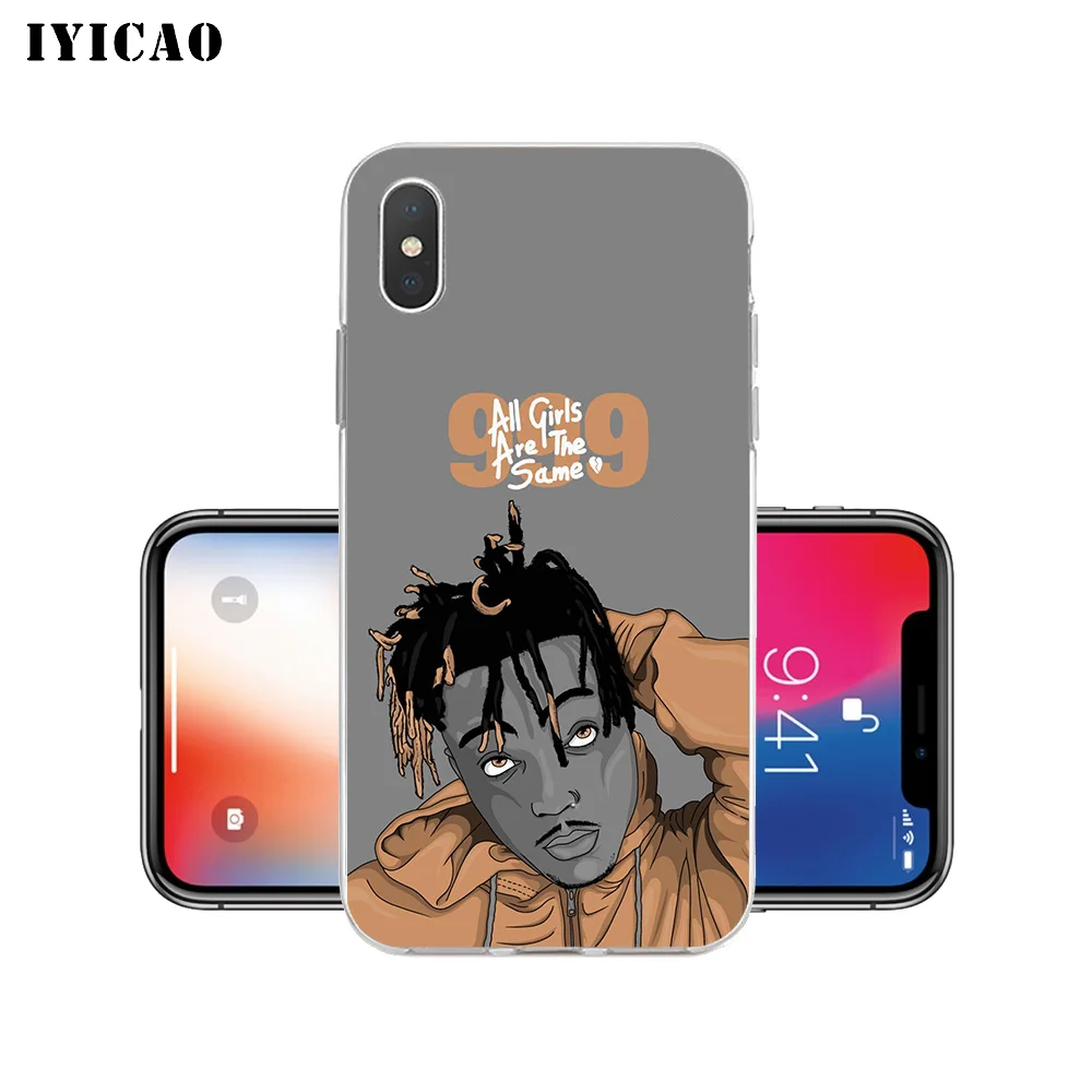 IYICAO Juice WRLD 999 Мягкий силиконовый чехол для iPhone X XR XS MAX 6 6s 7 8 Plus X 5 5S SE TPU чехол