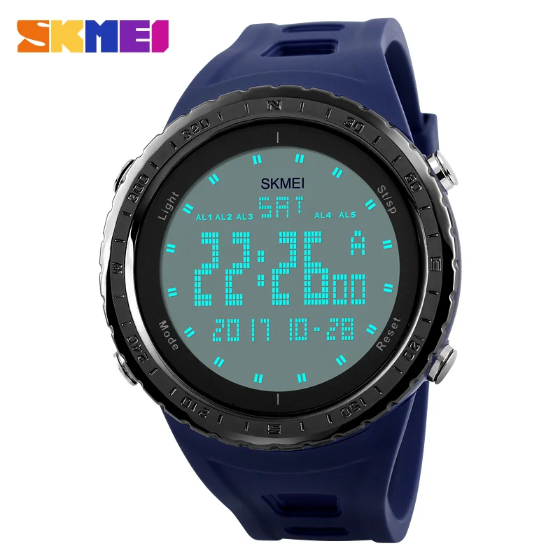 SKMEI Military Watches Men Fashion Sport Watch Top Brand LED Digital 50M Waterproof Swim Clock Sports Outdoor Wrist watch 1246