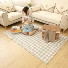 120*170 см простые смешивающие хлопковые ковры гостиная/спальня/чайный стол/балкон/диван пол коврик моющиеся ковры