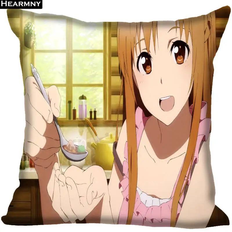 Декоративная Наволочка на заказ Sword Art Online квадратная Наволочка на молнии 35X35,40x40,45x45 см(одна сторона - Цвет: 15