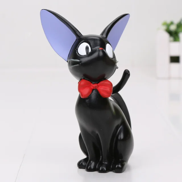 12cm Anime Kikis Delivery Service Figures Black Jiji Cat Resin Action Figures Toys Collection Model Toy 12cm Anime Kikis Delivery Service Figures Black Jiji Cat Resin Action Figures Toys Collection Model Toy