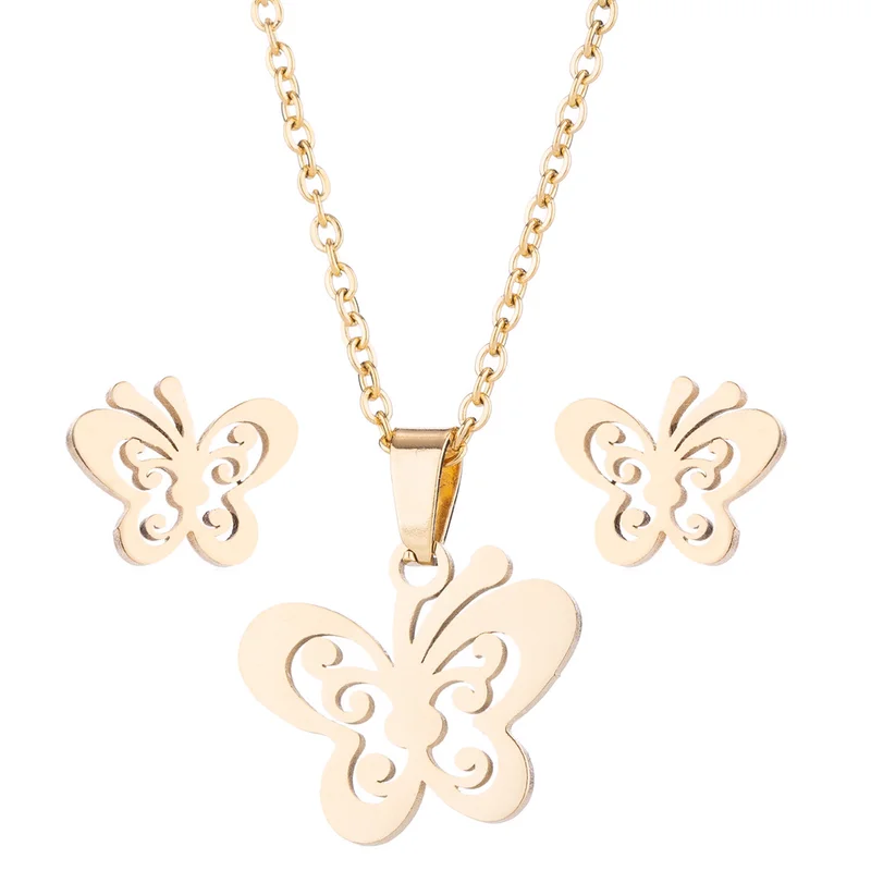 Fashion Women Jewelry Set Charming Necklace+Earrings For Bridal Wedding Party