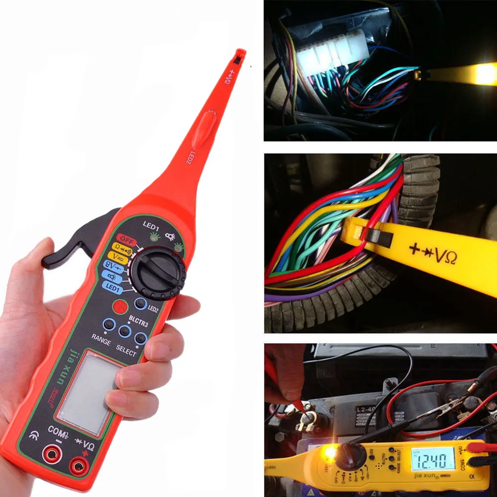 2016 Multi-function Auto Circuit Tester Multimeter Lamp Car Repair Automotive Electrical Multimeter 0V-380V Voltage