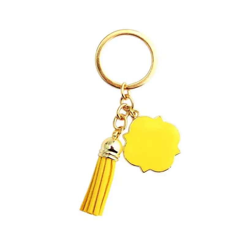 

9 Color Personalized Keychain with Tassel Monogrammed Blanks Keychain Couple Keychain Custom Key Chain Boyfriend Keychain