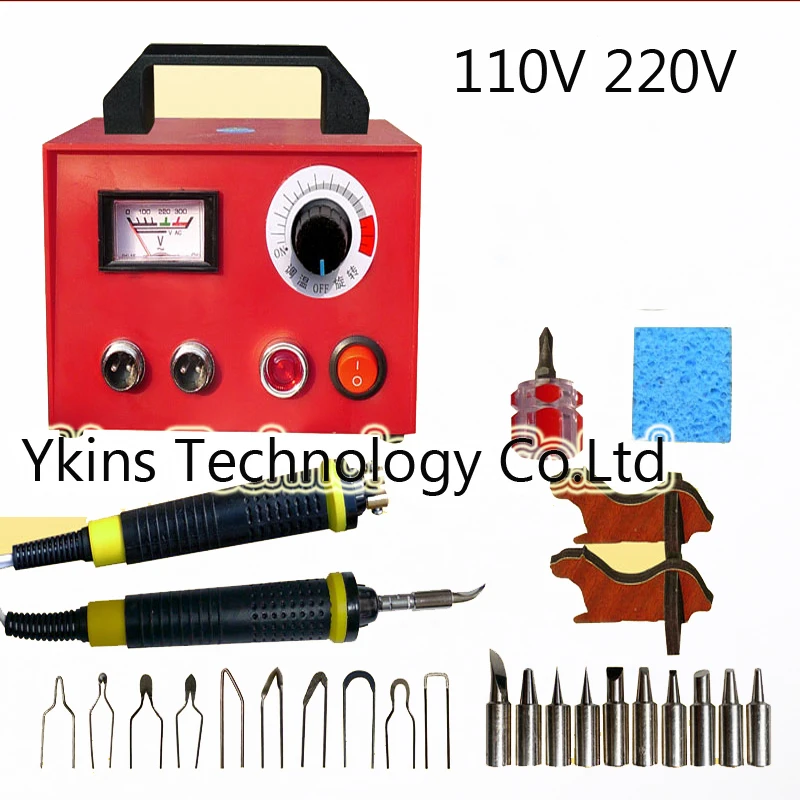

100W Professional Pyrography toolkit Multifunction Pyrography machine+10 pcs Pyrography Tips +10pcs solder tips+2pcs cutter pen