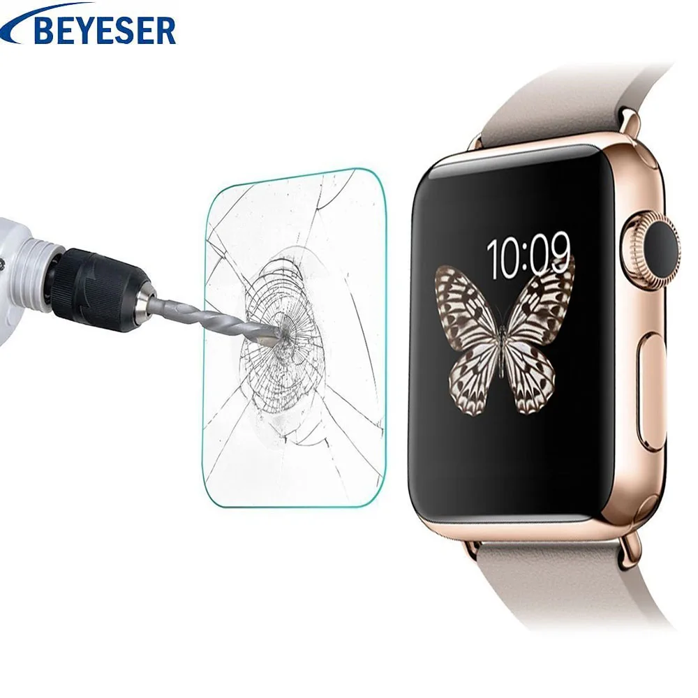 Закаленная пленка для Apple Watch iwatch серии 3/2/1/38 40 мм крышка Стекло Экран Защитная закаленная пленка для наручных часов Apple Watch