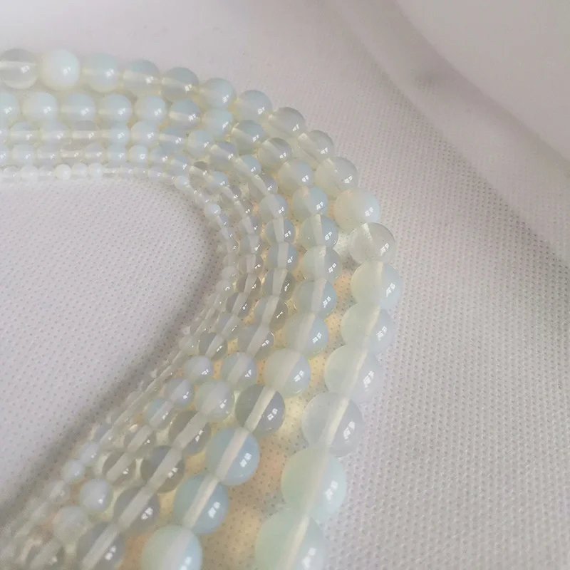 

4/6/8/10/12mm Round Natural Opal Stone Beads Bracelet Accessories Fashion DIY Bracelets Jewelry For Women Gift Meajoe