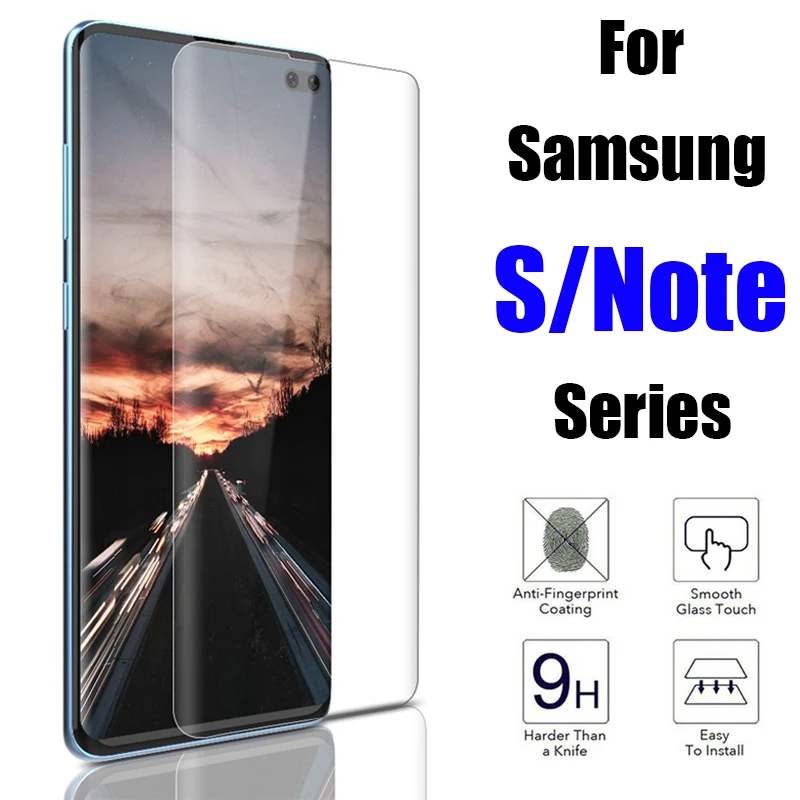 Защитное стекло для samsung galaxy Note 8 9 10 Pro пленка из ТПУ S10 e S9 S8 Plus Lite Гидрогелевая