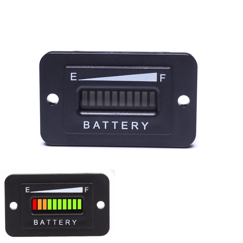 

High Quality 48V LED Battery Indicator and hour meter For golf carts Yacht,RV,Motorcycle,Forklift,scooter