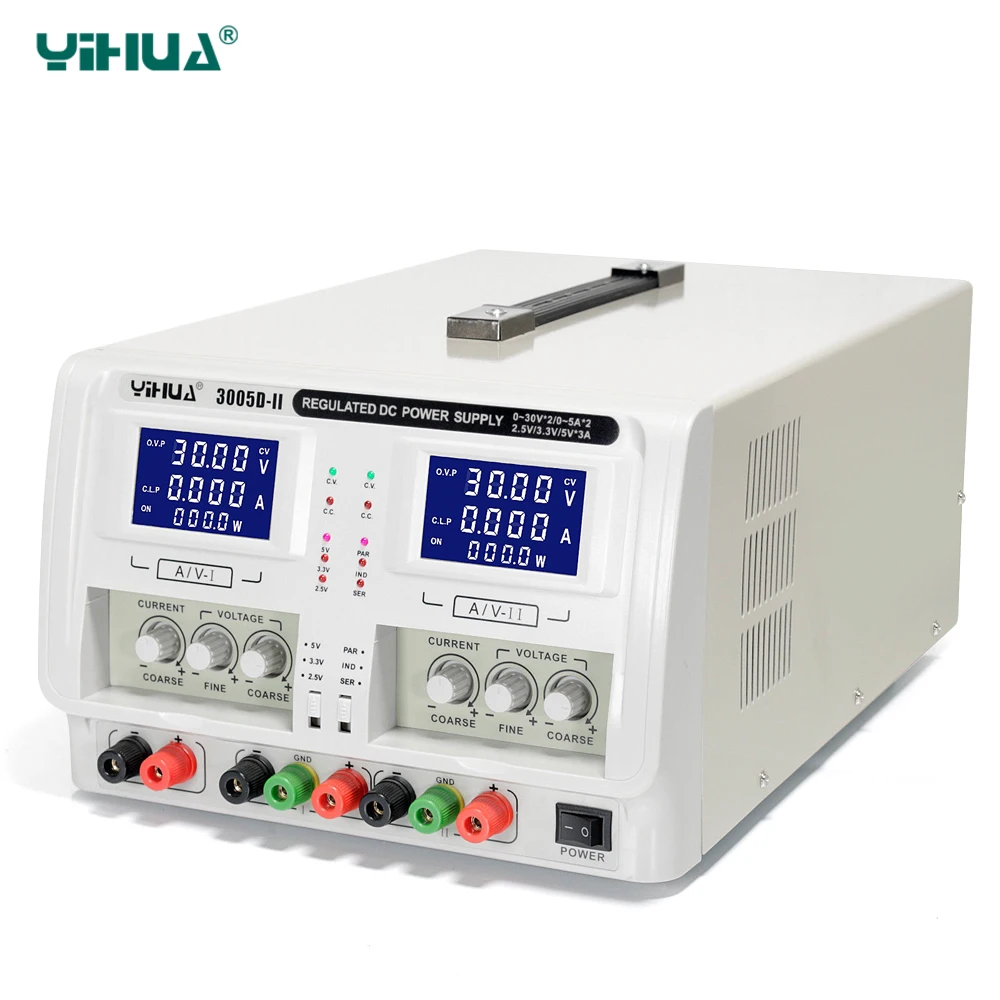 Регулируемый лабораторный источник питания постоянного тока YIHUA 3005D II