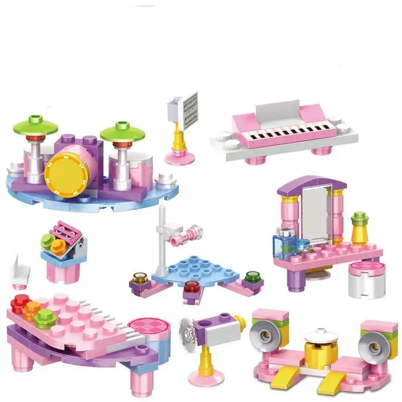 

Cities Friends Princess Belles Enchanted Castles Heartlake Lighthouse Building Blocks for Girls Models Marvel Compatible Friends