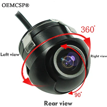 

Mini CCD HD night vision car camera front/side/right /rear view camera 360 degree Rotation universal car reverse backup camera