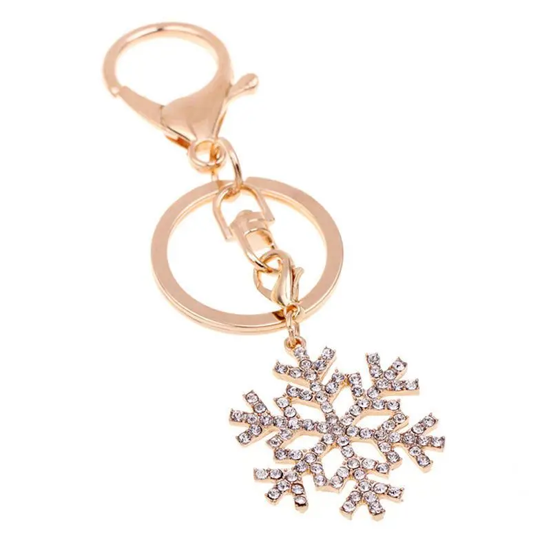 

Rhinestone Snow Keyring Charm Pendant Purse Bag Key Ring Chain Keychain