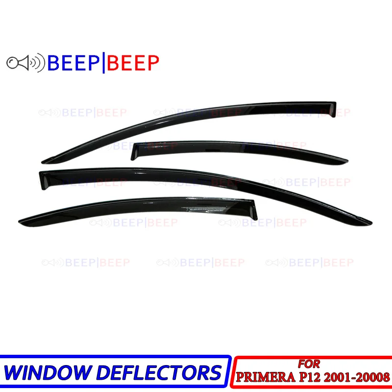 Автомобильные оконные дефлекторы для Nissan Primera P12 2001-2008 солнцезащитный козырек от
