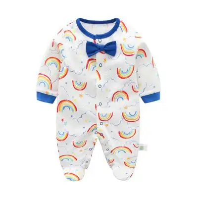 Г., весенне-осенний комбинезон для новорожденных мальчиков и девочек от 0 до 12 месяцев одежда из чистого хлопка для мамы и детей одежда с длинными рукавами - Цвет: white