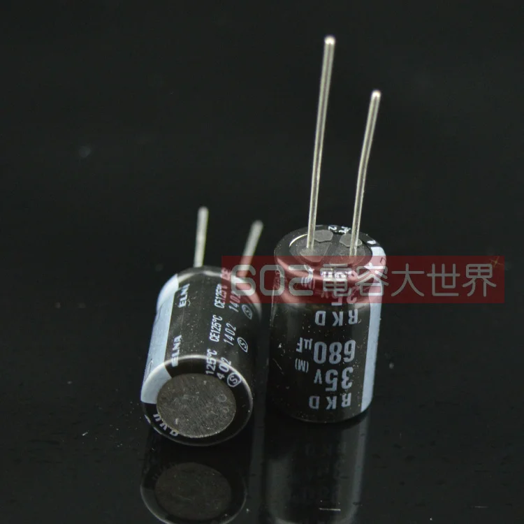 Japão ELNA capacitores eletrolíticos 35v680uf RKD alta-frequência