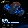 Delux M627 DIY Side Wings wireless Gaming Mouse 16000 DPI 8 Buttons RGB Optical Left and Right hand Mice For PC Game User ► Photo 1/6