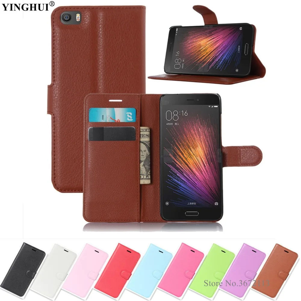 For Xiaomi Mi5 Mi 5 Case Luxury Phone PU Leather Flip Cases Cover M5 Wallet Bag Capa Coque Fundas | Мобильные телефоны и