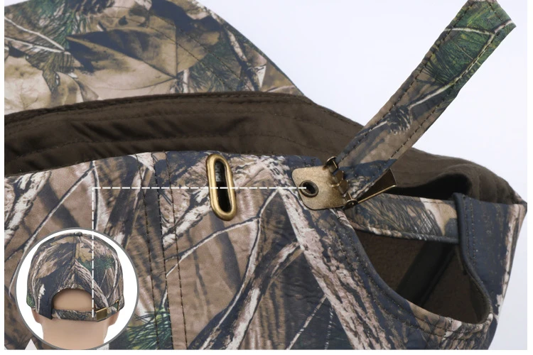 Chapéu de Inverno ao ar Livre do Velo com Capuz Refire Engrenagem Cabeça Máscara Balaclava Camo Gorro Knit Cap Tático Masculino Caminhadas Earmuffs Caps 11 Esporte e Lazer