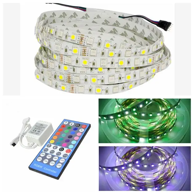 5 м RGBW/RGBWW светодиодные полосы света Водонепроницаемый DC12V SMD5050 300 светодиодный S