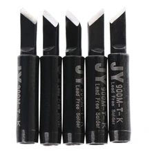 5 шт. бессвинцовый паяльный наконечник 900M-T-K для Hakko Saike 936 852d+ 909D ESD