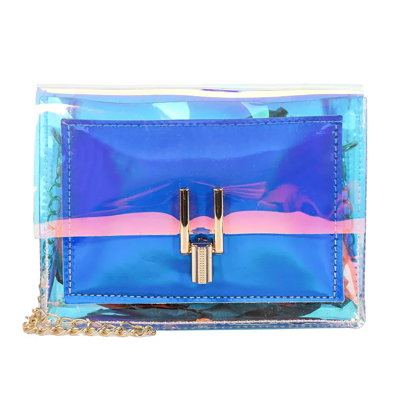 

Women Shoulder Bag Fashion Laser Transparent Crossbody Bags Messenger Shoulder Beach Bag 2018 New Design Shoulder Bags