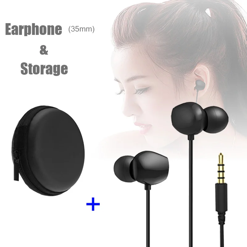 

3.5mm Wired Earphone For IOS xiaomi Ear Hook Volume Control Sport Earphone Traveling For Mobile Phone Universal In-Ear Headset