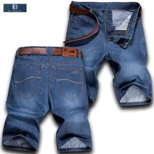 [EL Barco] новое поступление джинсовые хлопковые мужские повседневные шорты летние до колен карманы однотонные синие мужские шорты джинсы Бермуды