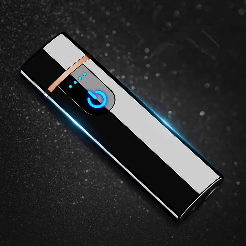  Jobon usb charge lighter windproof ultra-thin electronic cigarette lighter
