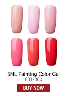 ROSALIND краска для ногтей Цвет 142 чистый 831-860 цветов УФ маникюр DIY Французский Гель-лак для нейл-арта дизайн гель лак