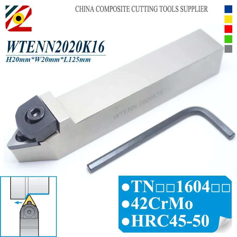 

EDGEV Tool Holder WTENN2020K16 WTENN CNC Metal Lathe Accessories External Tool Turning Toolholder For TNMA160408 TNMG160404