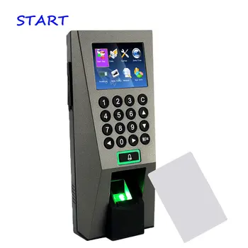 

ZK F18 Fingerprint Access Control Time Attendance biometric Recognition System 13.56Mhz MF/IC Card For Door Access Controller