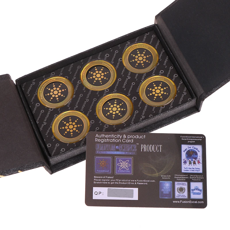 

6pcs Anti Radiation Protection from EMF Fusion Excel Anti-Radiation Shield Sticker Mobile Phone Sticker For Cell Phone