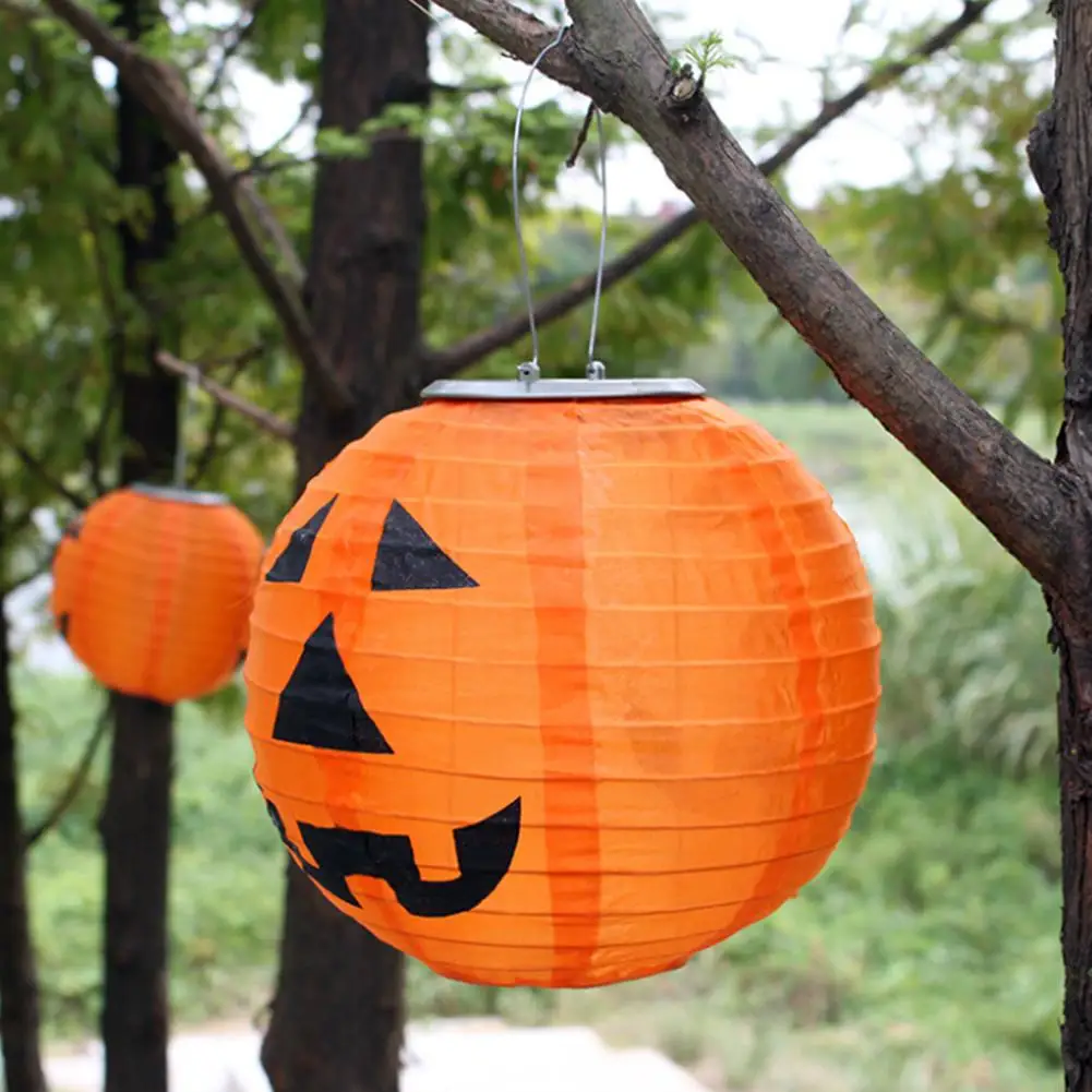 LumiParty Solar powered Waterproof LED Halloween Pumpkin Lantern Night