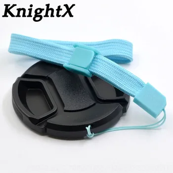 

KnightX Center Pinch Lens Cap 49mm 58mm 52mm 67mm 55mm 72mm 77mm for canon accessories 550d eos 1300d 750d nikon d7200 Camera